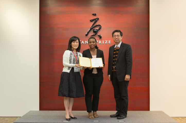 Five female scientists from developing countries participated in the closing ceremony held at the Tang Prize offices, where they presented their work and proposed future collaborations.