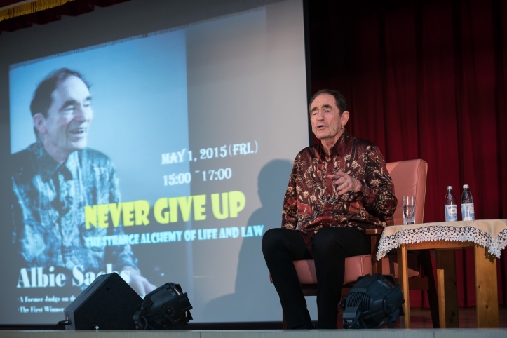 Albie Sachs, 2014 Tang Prize laureate in Rule of Law