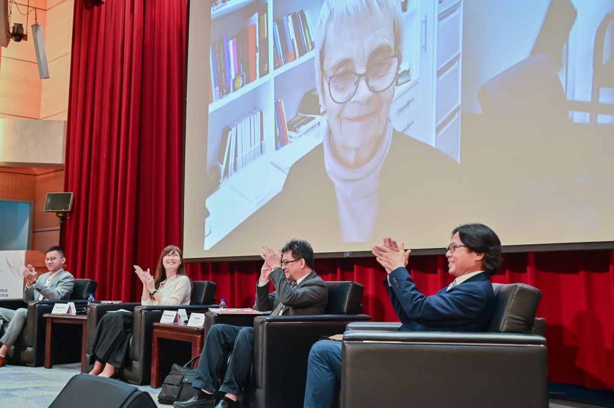 Recipient of 2022 Tang Prize in Rule of Law Professor Cheryl Saunders participates via videoconference-2