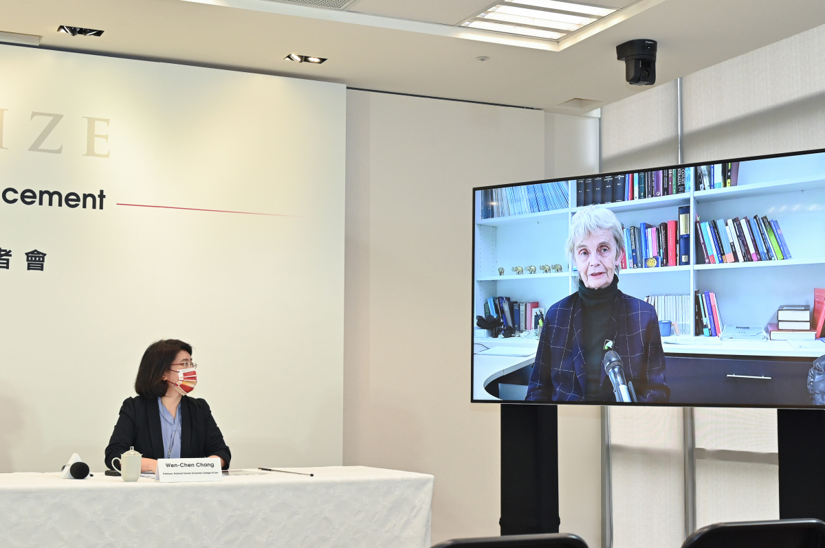 2022 Rule of Law laureate Prof. Cheryl Saunders responds to the news of the award in a pre-recorded video.