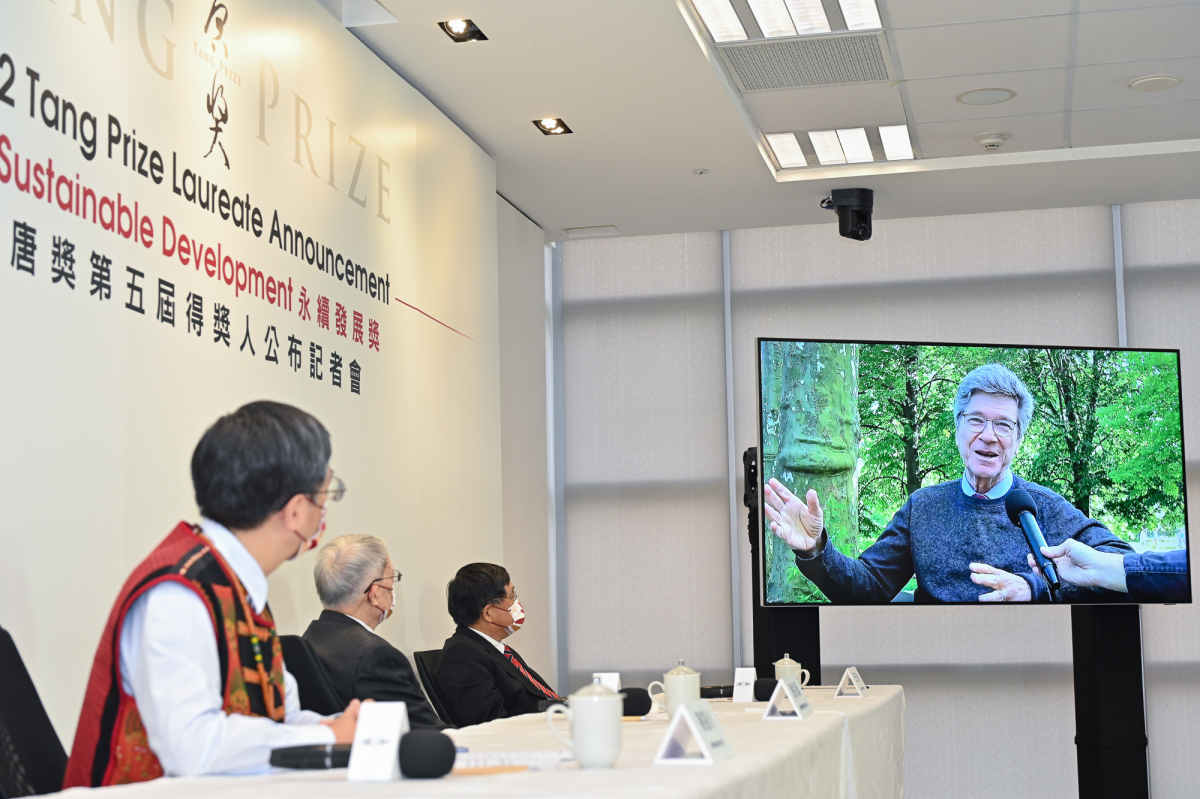 Prof. Sachs responds to the news of winning the Tang Prize in a pre-recorded video