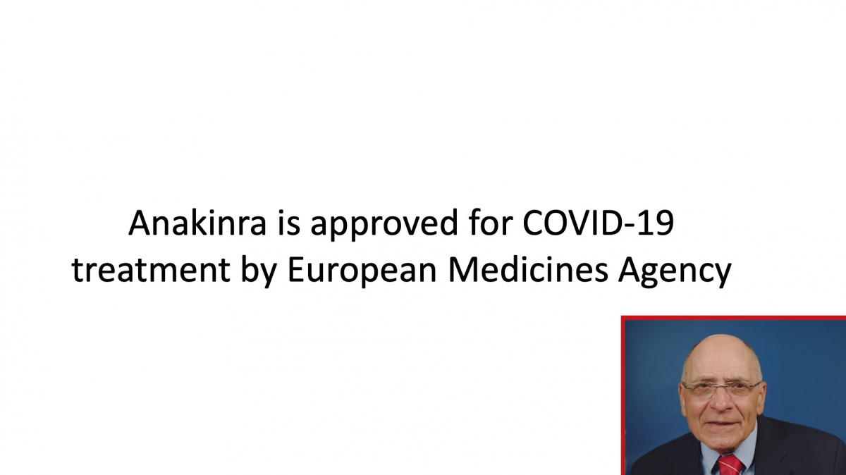 Tang Prize Laureate Dinarello​ ​Revealing EMA’s Approval of Anakinra for COVID-19 Treatment