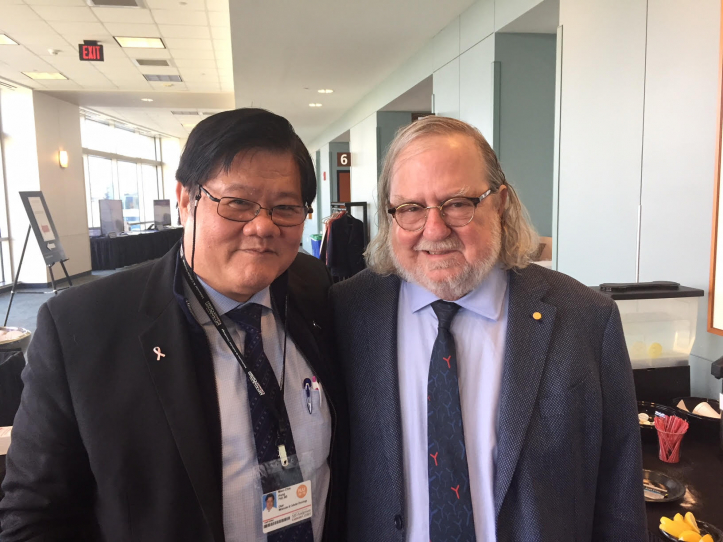 Dr. Mien-Chie Hung, Academia Sinica academician and Dr. James P. Allison, 2014 Tang Prize Laureate in Biopharmaceutical Science