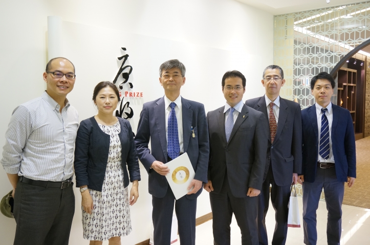 The National Graduate Institute for Policy Studies (GRIPS) of Tokyo, Japan visited the Tang Prize Foundation in Taiwan on May 14.T