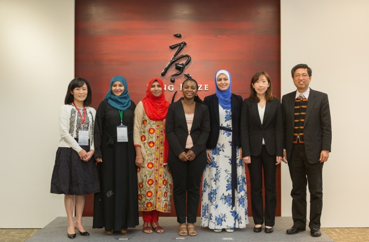 Five female scientists from developing countries participated in the closing ceremony held at the Tang Prize offices, where they presented their work and proposed future collaborations.