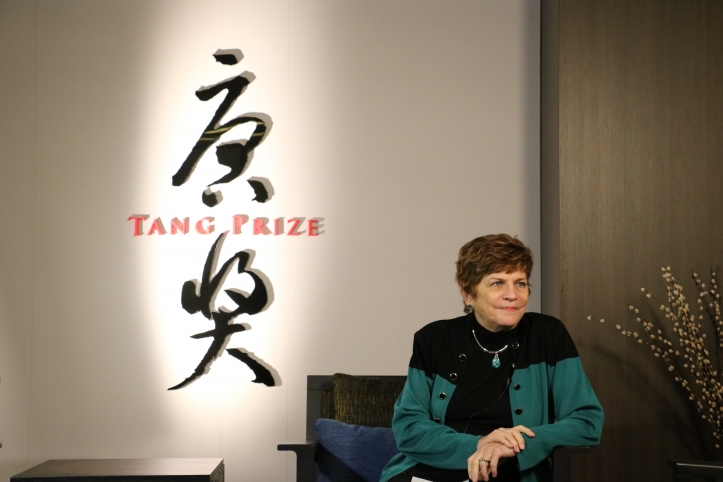 Prof. Nancy Lewis visited Tang Prize Foundation on February 26.