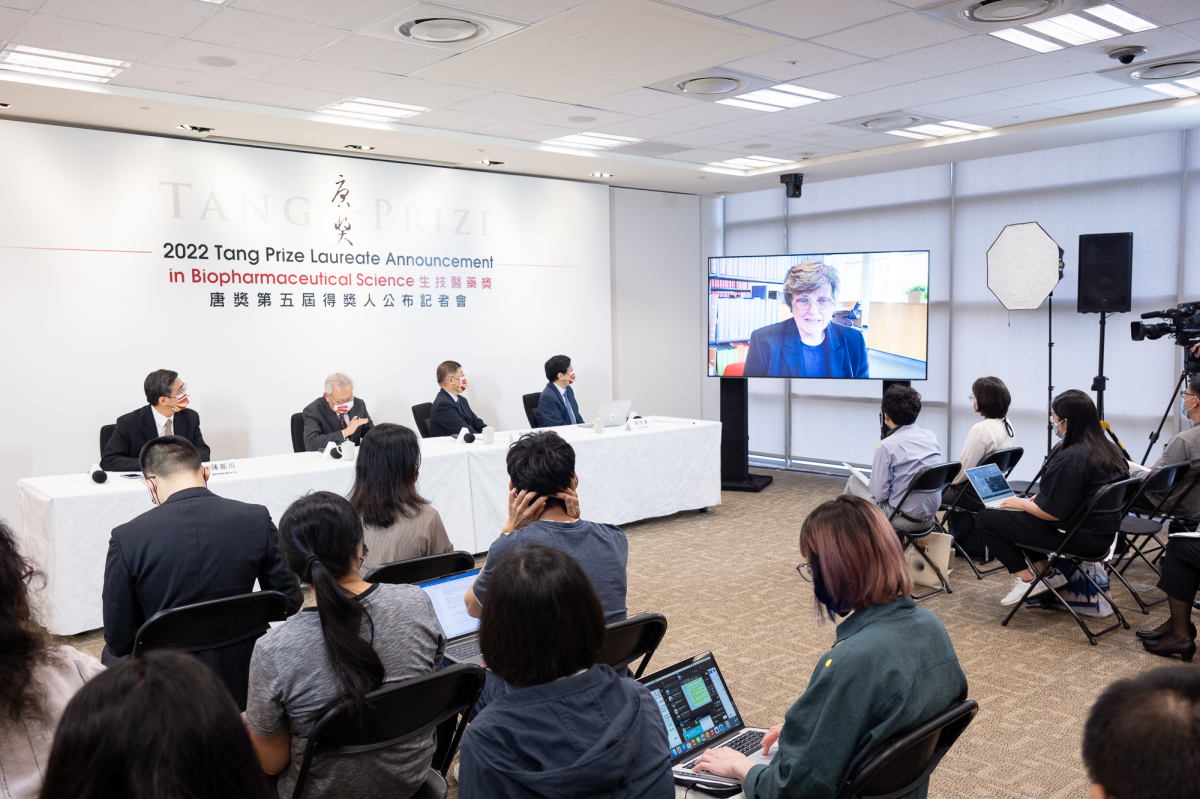 Dr. Katalin Kariko responds to the news of winning the 2022 Tang Prize in a pre-recorded video.