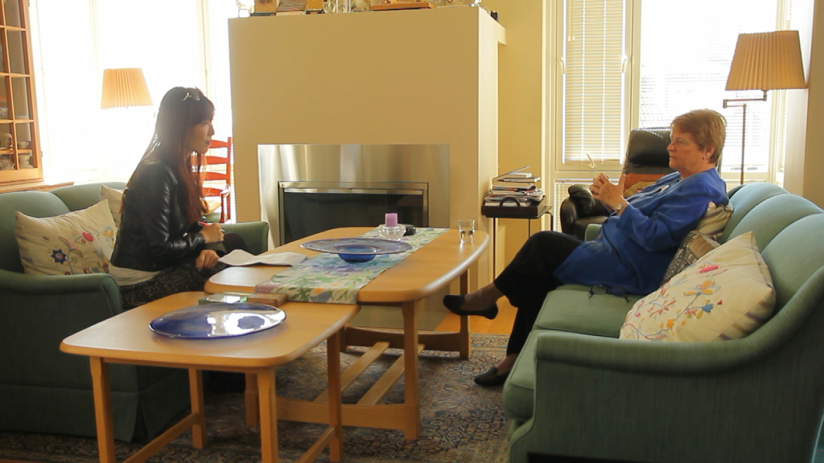舒夢蘭曾到訪2014唐獎永續發展獎得主格羅•哈萊姆•布倫特蘭Gro Harlem Brundtland於挪威的家